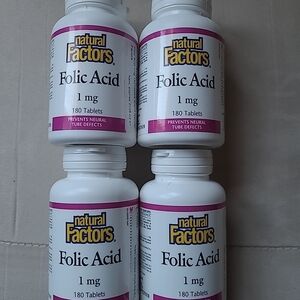 Folic Acid Supplement - White and Purple